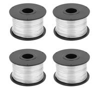 Fil de ligature pour barres d'armature, 4 bobines, 110 mètres x 0,8 mm | Fil de ligature en acier inoxydable, en bobine, adapté aux machines à ligaturer automatiques.