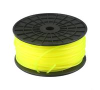 Fil de nylon carré 3 mm x 100 m pour débroussailleuse à gazon | Recharge de tête de débroussailleuse robuste et résistante à l'usure compatible avec Efco et Honda