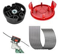 Fil de rechange pour débroussailleuse Bosch AFS 23 à 37,avec couvercle de bobine F016F04841 et tête de coupe F016F04839,37 cmx3,5