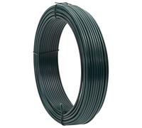 Fil de reliure de clôture vert en PVC - 33 m de long - 0,3 cm de large - Robuste - Pour clôture de jardin, portail, poteaux - Fixation polyvalente - Imperméable et durable - Pour l'extérieur