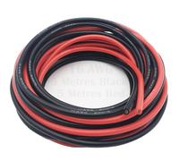 Fil de silicone, Dujelixa 16 AWG Fil Electrique pour Faisceau, Cable Electrique (5 mètres noir et 5 mètres rouge) 1.27mm² pour câblage d'équipement électronique, drone, batterie d'avion, etc.
