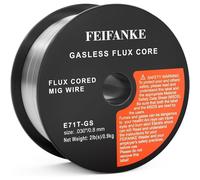 Fil de soudure sans gaz - Fil fourré E71T-GS - 0,8 mm - 1 kg - Pour soudeuse MIG MAG