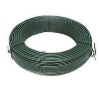 Fil de tension en acier galvanisé plastifié pour grillage ou autre - 100 m x 2.2mm Ø - Vert - Linxor Vert G