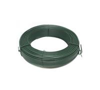 Fil de tension en acier galvanisé plastifié pour grillage ou autre - 100 m x 2.7mm Ø - Vert -