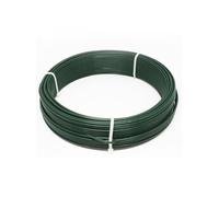 Fil de tension en acier galvanisé plastifié pour grillage ou autre - 50 m x 2.4mm Ø - Vert -