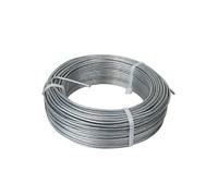 Fil de tension en acier galvanisé pour grillage ou autre - 100 m x 2.2mm Ø - Gris -
