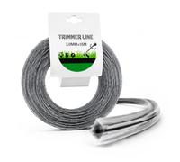 Fil Débroussailleuse 3.0mm x 15M Hélicoïdal,Design Profilé Fil de Coupe | Universel Débroussailleuse Nylon Haute Résistance Réduit Le Bruit Coupe Herbes Hautes, Mauvaises Herbes, végétation Dense