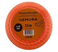 Fil Débroussailleuse Hélicoïdal Silencieux L: 25m, Ø: 3,30mm