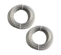 Fil Débroussailleuse Nylon Renforcé 3mm x 15m 2 Rouleaux(15mx4.0mmx 2pcs) | Nylon renforcé, pour efficace, 3mm diamètre, 15m longueur, pour idéal herbes hautes