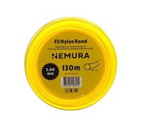 Nemura Fil Débroussailleuse Rond Ø: 2,00mm, L: 130m - Compatible avec d'autres marques - Haute durabilité - Qualité professionnelle - Marque Française
