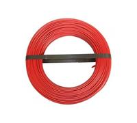 Fil électrique 1.5 mm² h07vu, en couronne de 100M rouge