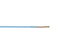 Fil électrique 10 mm² h07vr, à la coupe, bleu