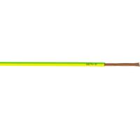 Fil électrique 16 mm² h07vr, à la coupe, vert/jaune