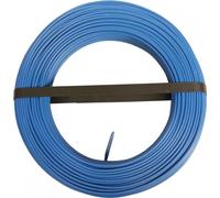 Fil électrique 2.5 mm² h07vu, en couronne de 100M bleu