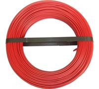Fil électrique 2.5 mm² h07vu, en couronne de 100M rouge