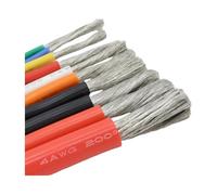 Fil électrique en cuivre et silicium | Cuivre multiple multicolore de silicium d'AWG de 1M/5M for l'usage électrique(Green; 1 Meter; 16AWG)