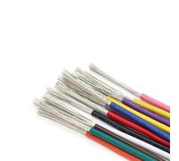Fil électrique, goulotte solide de 5 mètres, câble isolé 20AWG UL1007, brins de cuivre étamé, fil électrique DIY, indice 300V, 4A, 880W, connecteur Loom (couleur : rouge, taille : 5 mètres)(Red)