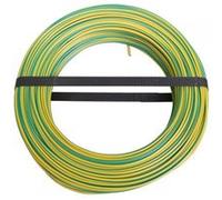 Fil électrique h07vu vert / jaune, 1.5 mm² L.100 m Vert G