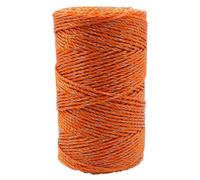 Fil électrique polywire - Acier inoxydable - 200 m - 3 fils - 2 mm - Orange