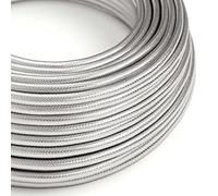 Fil Électrique Rond Gaine De Cuivre 100% couleur Argent - 10 Mètres, 3x0.75