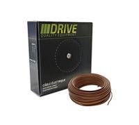 fil electrique souple boite de 50 metres de section 1.5 mm² marro -