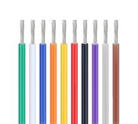 Fil Électrique Toronné 16-28 AWG, Fil De Raccordement En PVC, Âme Simple En Cuivre Étamé UL1571, 30,5 M, For Raccordement Interne Avec Ruban Isolant Électrique(30FT,16AWG)