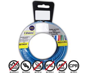 Fil Flexible 4mm Bleu 50m Sécurité Sans Halogène, Installation Facile - Edm