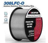 Fil fourré en acier inoxydable pour soudage MIG - E308LFC-O - 0,5 mm - Bobine de 0,91 kg (1 bobine) - Pour le soudage MIG - Conforme à la directive RoHS