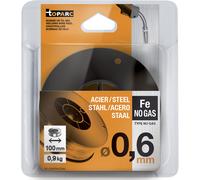 GYS, Métal d'Apport MIG/MAG, Fil Fourré Sans Gaz E71T-GS Ø 0,6 mm, Bobine 0,9 kg S100