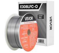 VEVOR Fil Fourré sans Gaz 0,8 mm 0,9 kg par Bobine Fil de Soudage MIG E308LFC-O pour Soudage à l'Arc de Toutes Positions, Auto-protégé, Utilisation Extérieure, Acier Inoxydable, Faible Projection