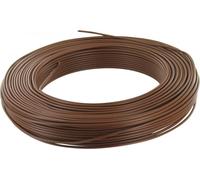 Fil H07v-u 2.5mm2 Marron 100m Conducteur Rigide Unifilaire Pour Installations Fixes - Electraline