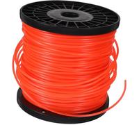 Fil nylon rond pour débroussailleuse - 1 rouleau - Rouge - Nylon durable - Compatible multimarque