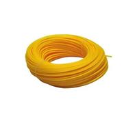Toolland Fil pour coupe-bordure DC20010 Nylon 2 mm 100 m Jaune