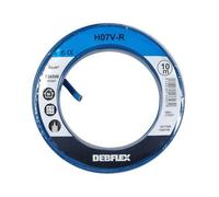 Fil rigide HO7V-R - 6 mm² - 10 m - bleu DEBFLEX
