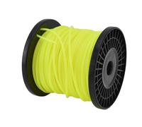 Fil rond de 3,0 mm, jaune, fil de coupe professionnel pour la plupart des tondeuses à gazon, adapté aux travaux de coupe difficiles, 50 m / 164,0 ft