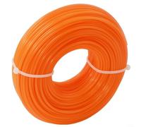 Fil rond en nylon pour débroussailleuse - 2,4 mm x 50 m - Fil de coupe robuste pour l'entretien du jardin - Compatible avec TrimCut et pour têtes de coupe supercut