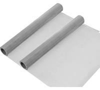 Fil tissé 120 mailles, 1 rouleau de 30 x 100 cm en acier inoxydable 304 pour bricolage, ventilation, filtre, sécurité, fenêtre et jardin, etc. (120Mesh-30 x 100cm -2Pack)