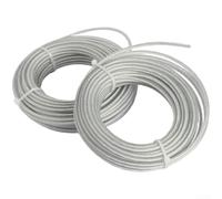 Fil Tondu Acier Inoxydable 2.7mm Durabilité Max(3.0) | Cœur en acier, nylon résistant, 2.4mm pour précis, 20m total, nette