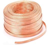 Fil tressé étamé en cuivre | Multicolore, 2 mm x 25 mm et 2,5 mm x 28 mm 2 m : utilisations électriques et de mise à la terre(Gold,25#:2.5mmX28mmx2m)