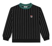 FILA Lubaco Regular Pinstriped Crewneck Sweatshirt Black / Egret Taille: 122/128 | Outlet | Unisex | Le Noir