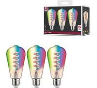 Filament 230 V Smart Home Zigbee 3.0 Ampoules LED ST64 E27 3x470lm 3x6,3W RGBW+ gradable Doré G