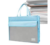 File Tote Bag Pouch - A3 Document Organizer | Large Capacity Zipper Case