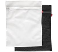 Filet à linge blanc et noir 50 x 40 cm - Lot de 2