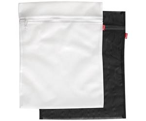Filet à linge blanc et noir 50 x 40 cm - Lot de 2