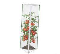 Filet à oiseaux pour jardin avec fermeture éclair pour accès - Housse de plantes pour cages triangulaires protégeant les tomates, les buissons à fruits, les insectes, les oiseaux, les cerfs - Barrière