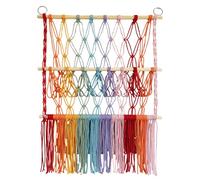 Filet À Peluches Bohème - Hamac Double Couche En Peluche, Rangement D'angle Mural | Présentoir À Jouets Arc-en-, Filet De Rangement Pour Ours En Peluche, Décoration De Chambre D'enfant, Espace