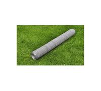 vidaXL Filet Acier Galvanisé 25x1 m Épaisseur 0,5 mm Hexagonal Clôture de Jardin