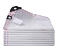 Filet anti chaleur Filet D'ombrage Bache Pour Pergola blanc, Renforce ÉPaissir Voile Ombrage, Filet Coupe-Vent avec Oeillets, Label