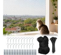 Filet anti-chat pour fenêtres de balcon, 3 x 10 mètres, installation sans perçage, facile à installer