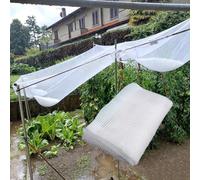 Filet Anti-Grêle Haute Résistance Renforcés pour Potager Caravane Voiture Camping Car Serre et Jardin - Protege Fruit et Legumes, Maille 5 mm, Réutilisable(8 x 10 m/26.2 x 32.8 ft)